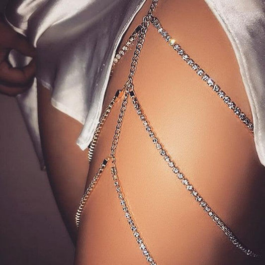Multi-layered Leg Chains | Beach Wear Silver-B
