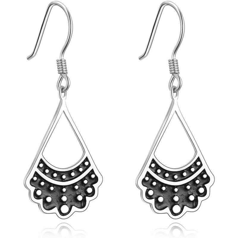 925 Silver RBG Shaped Collar Earrings | Daily Wear Silver