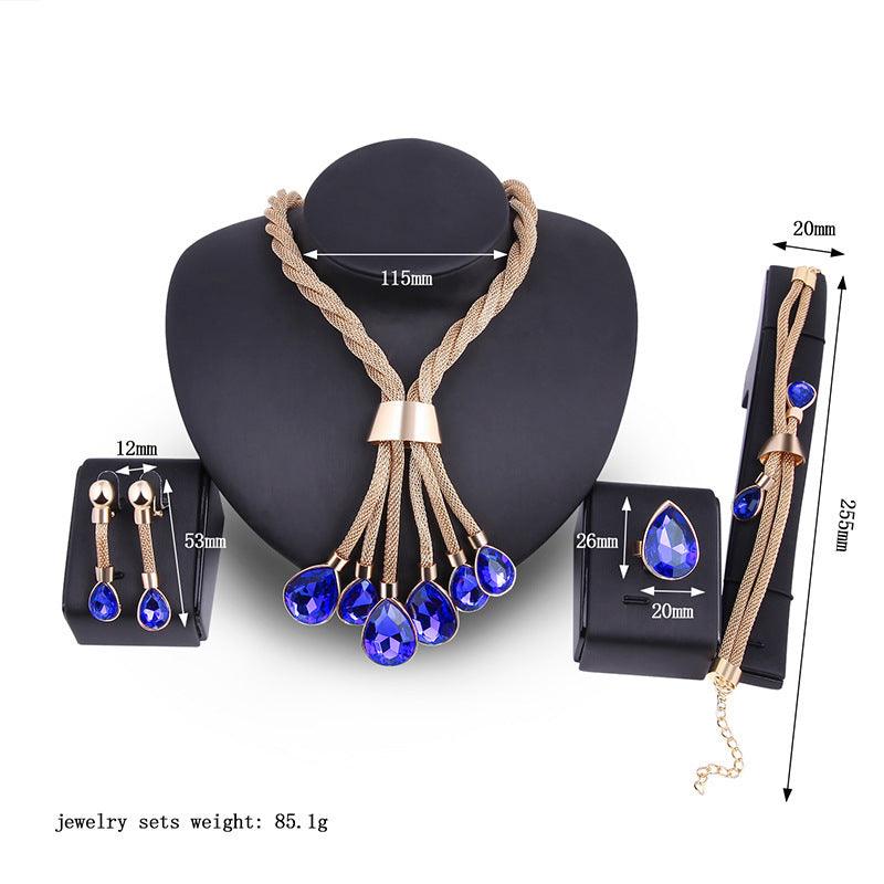 Gilded Design Four-piece Jewelry Set | Fashion Collection