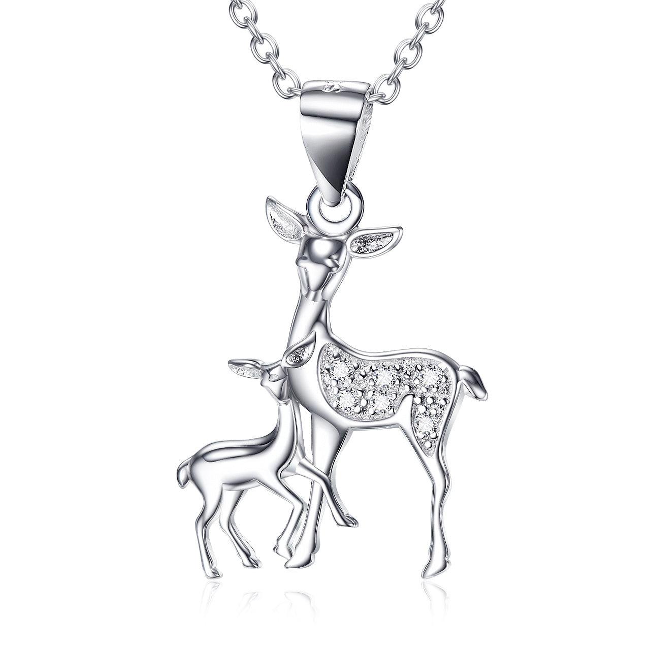 Fawn Pendant Necklace in 925 Sterling Silver default