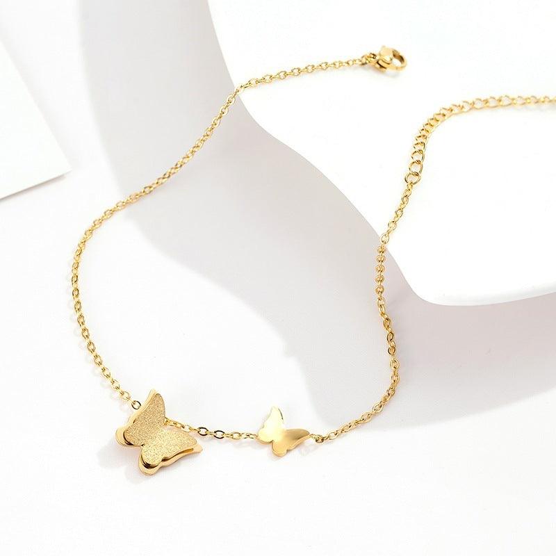 Single Chain Butterfly Anklet | Beach Collection Gold