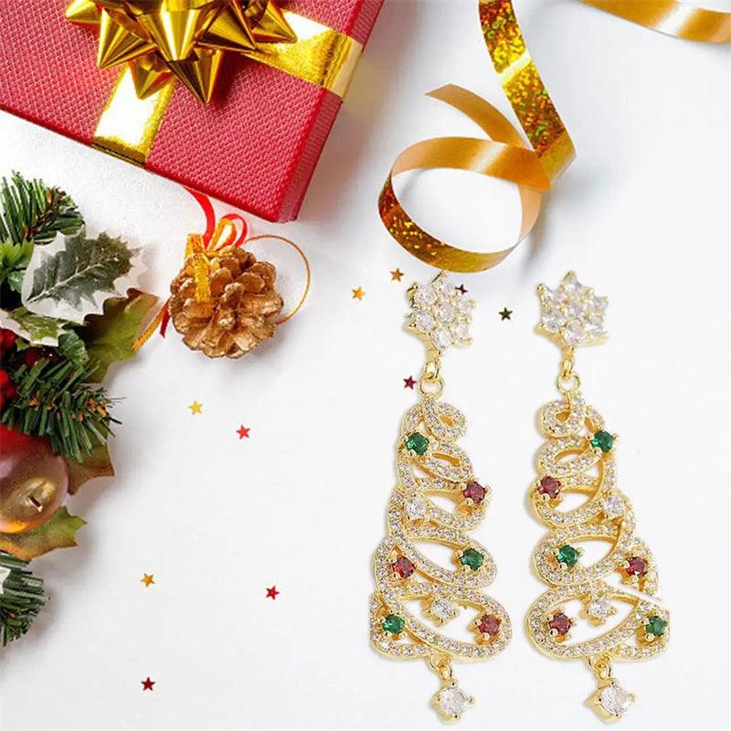 Colorful Zircon Tassel Earrings | Festive Wear