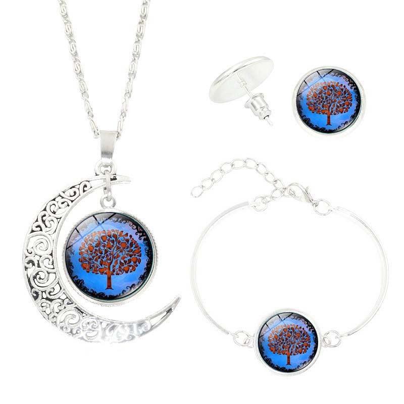 Tree of Life Gemstone Jewelry Set | Daily Wear 5