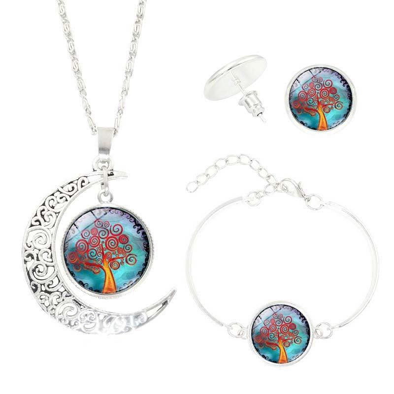 Tree of Life Gemstone Jewelry Set | Daily Wear 3