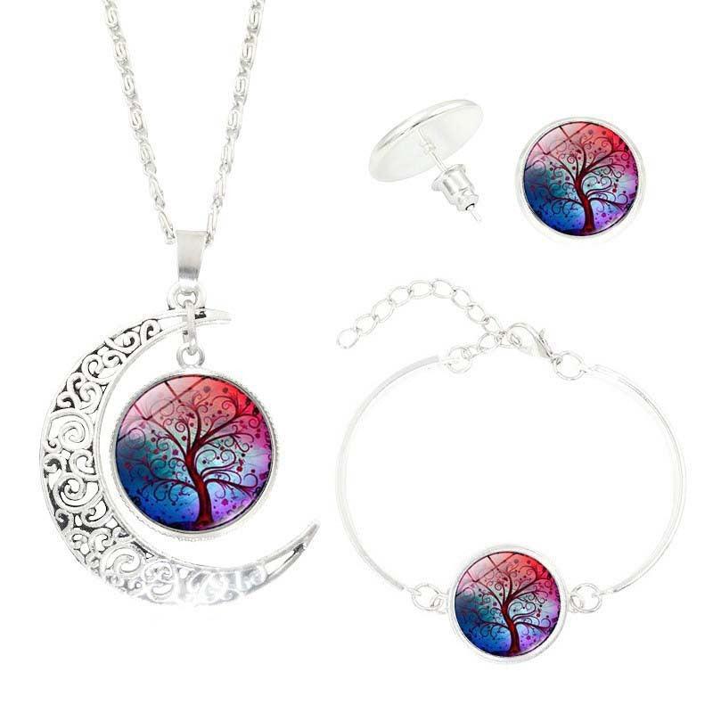 Tree of Life Gemstone Jewelry Set | Daily Wear 1