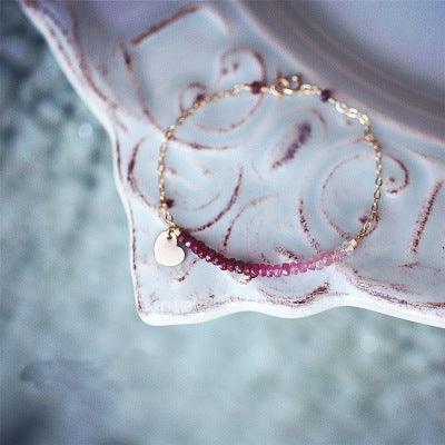 Demi fine Ruby 14k Gold-Plated Bracelet