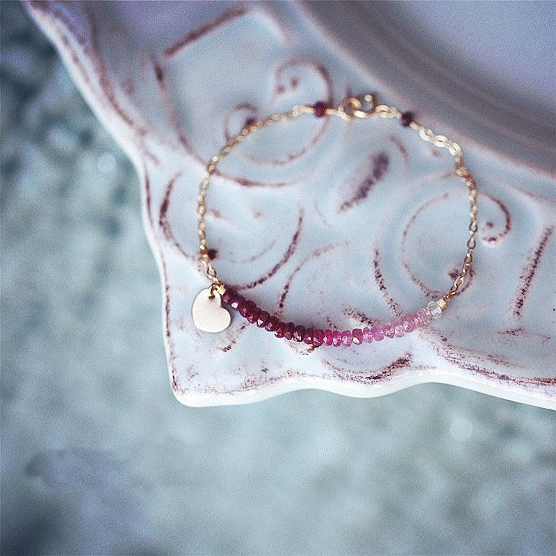 Demi fine Ruby 14k Gold-Plated Bracelet