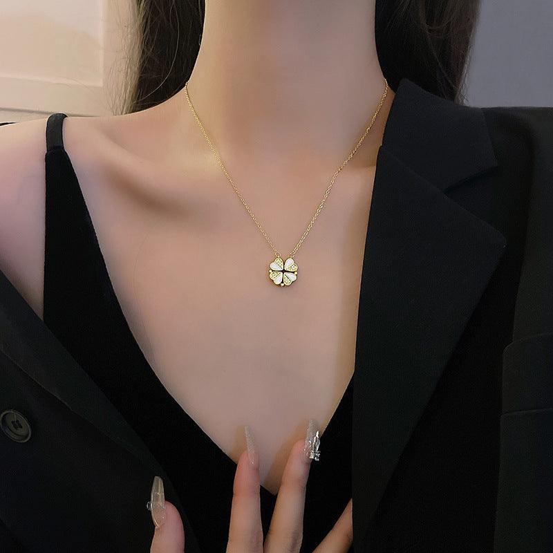 Four Leaf Clover Pendant Necklace | Daily Wear