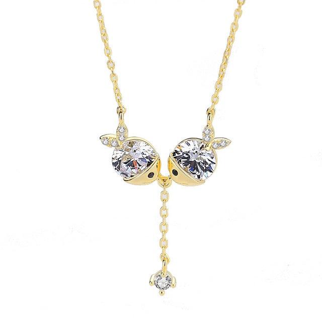 Cute Zircon Fish Necklace | Fashion Jewelry