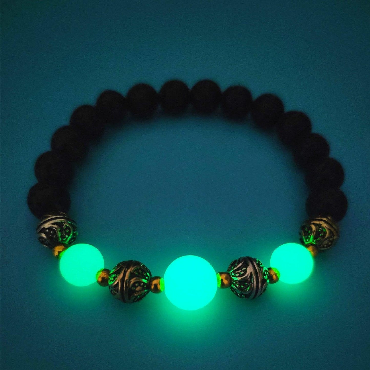 Luminous Beaded Bracelet | Yoga Collection Green