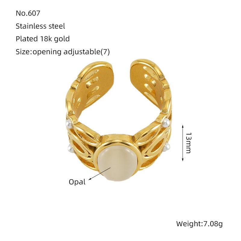 Inlaid Malachite Ring | Daily Wear F
