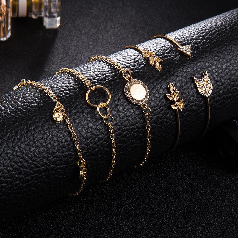 Arrow Leaf Five Piece Bracelet Set | Beach Collection