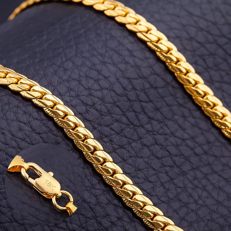 Daily Wear Unisex Necklace - Gold Platted 18K gold