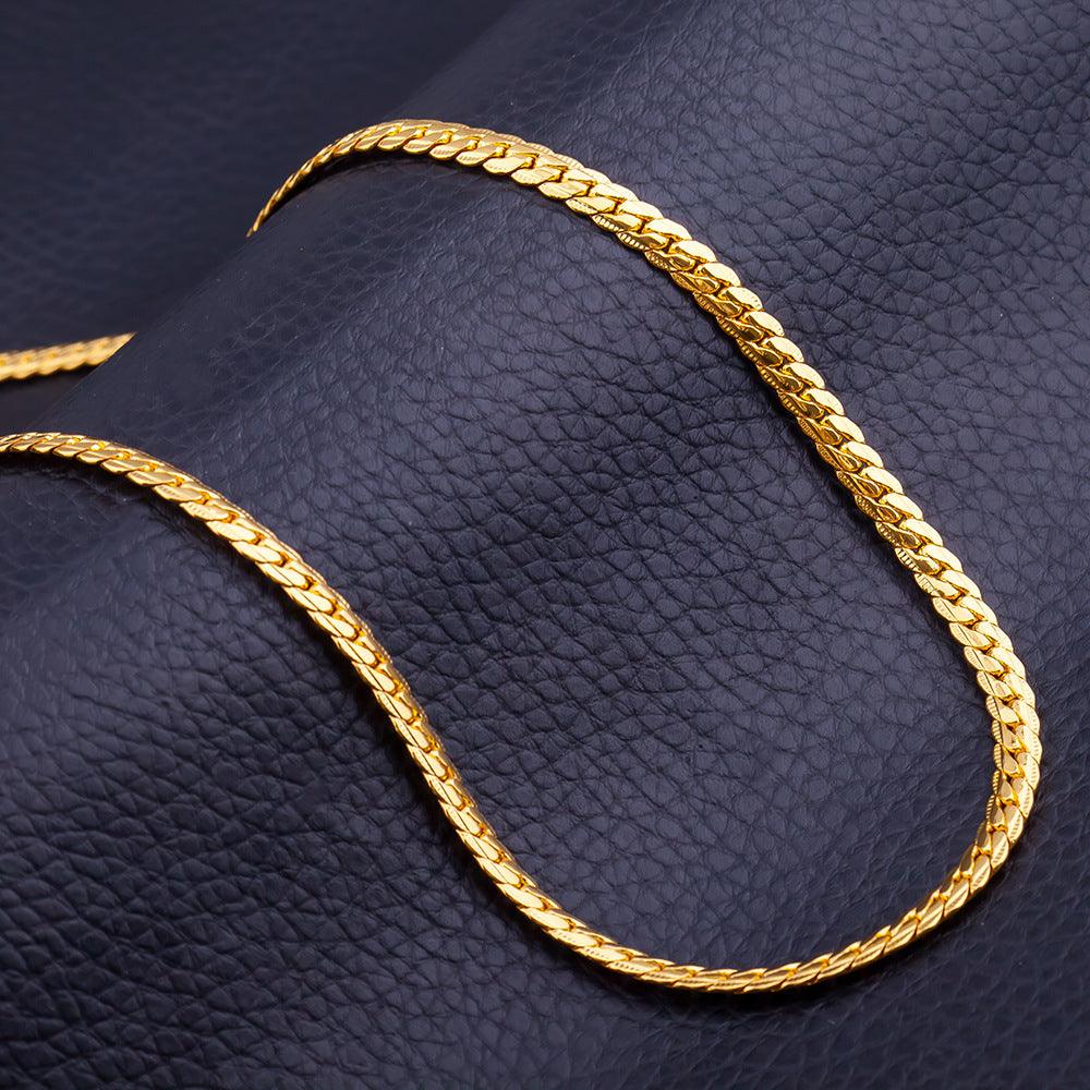Daily Wear Unisex Necklace - Gold Platted