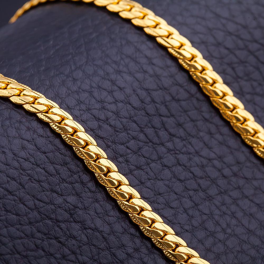 Daily Wear Unisex Necklace - Gold Platted