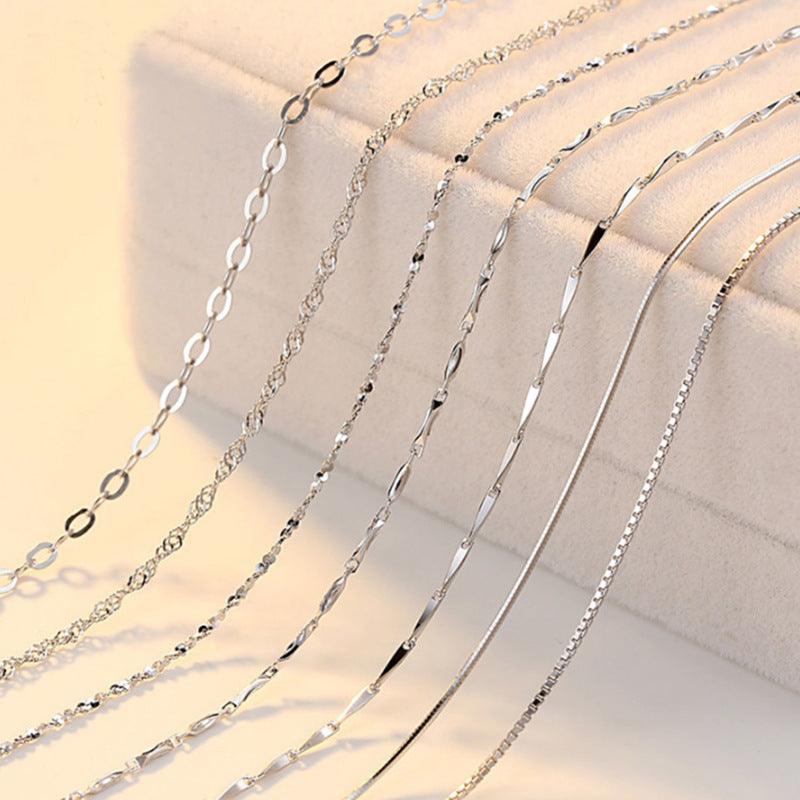 S925 Sterling Silver Necklace | Elegant Daily Jewelry