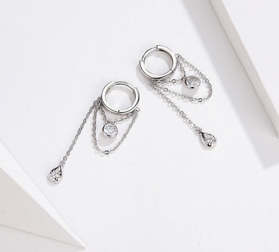 Long Earrings In S925 Sterling Silver | Daily Wear