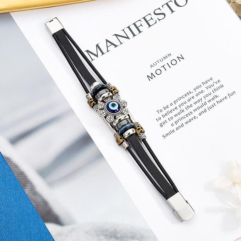 Turkish Blue Eye Alloy Bracelet | Fashion Jewelry