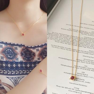 Golden Red Jasper Necklace & Bracelet - Daily Wear