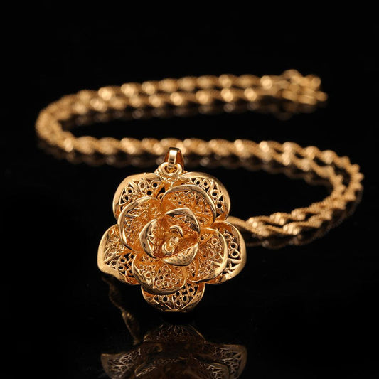 Bold Flower Statement Necklace | Party Collection A
