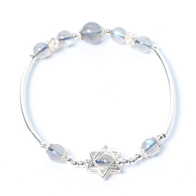 Handmade Moonlight Stone Bracelet - Daily Wear Moonstone 17cm