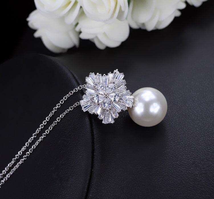 Pearl Earrings For Women With Fireworks