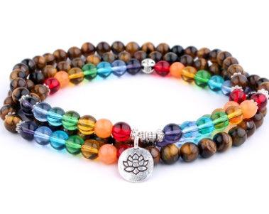 Lotus Life Tree Bracelet - Fashion Wear Tiger eye lotus 38