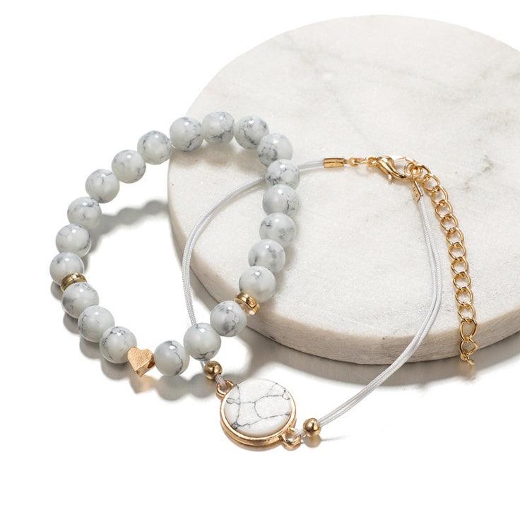 Geometric Hollow Fringed Pine Stone Bracelet | Daily Wear