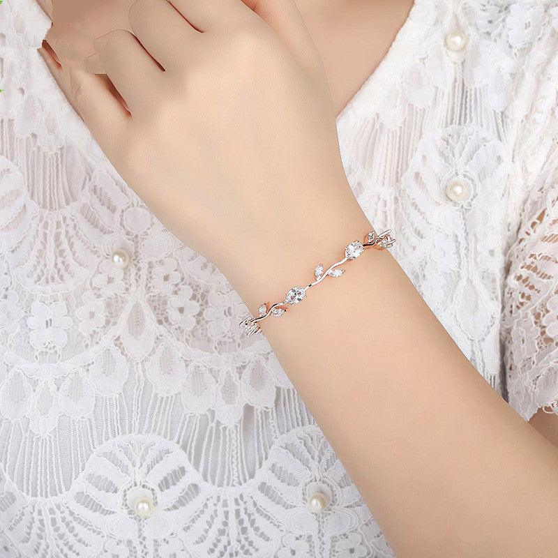 Plated Crystal Women Bracelet | Daily Wear