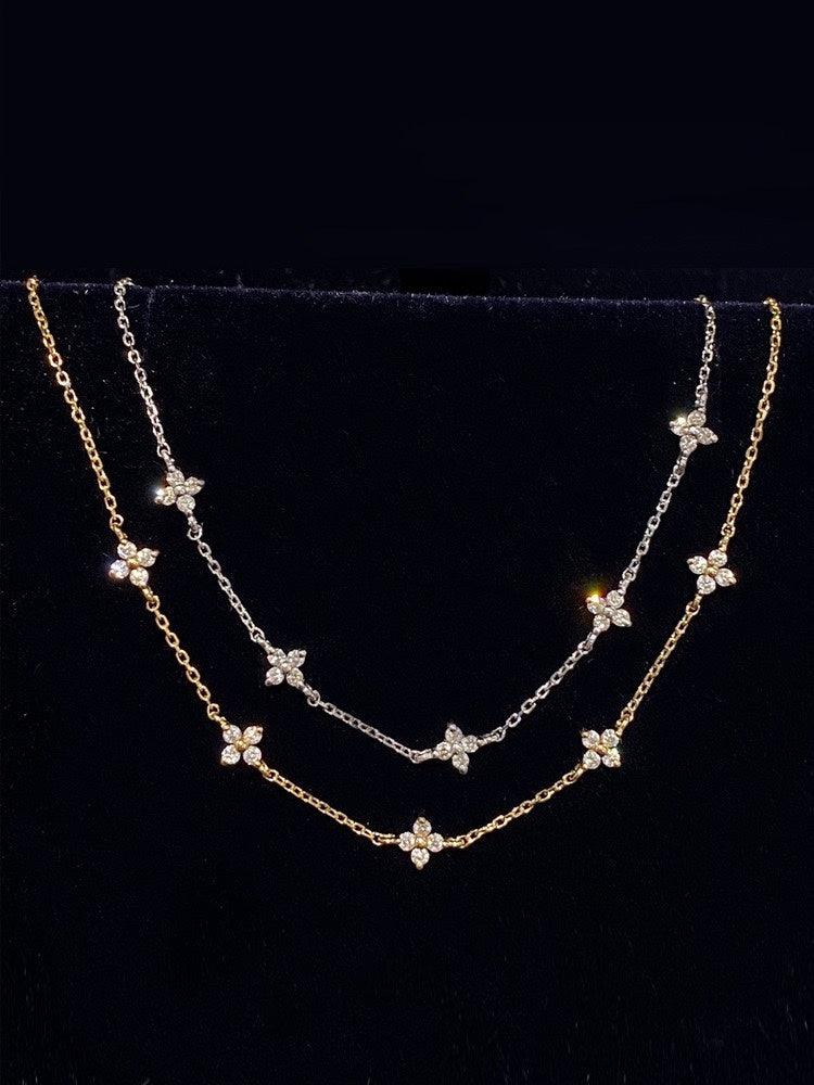 S925 Silver Plated 18K Gold Zircon Bracelet | Daily Wear