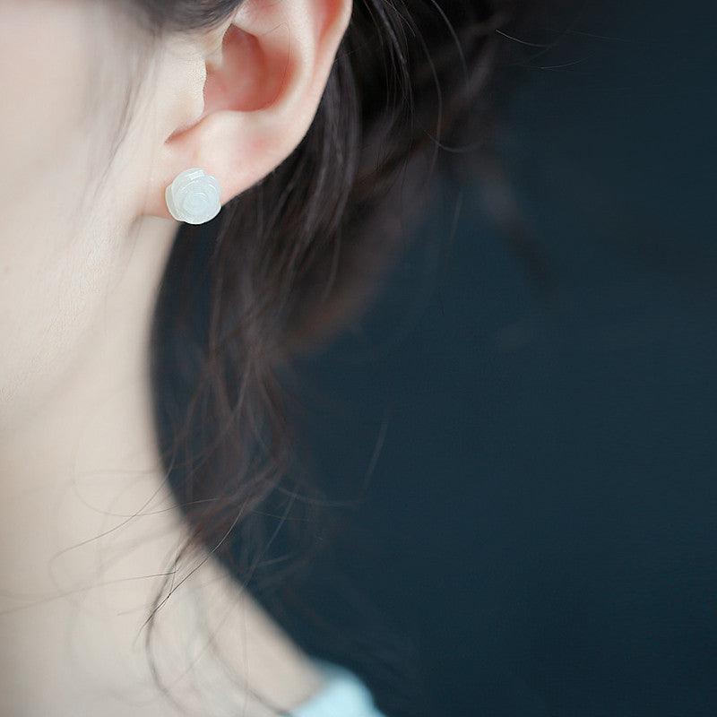 Sterling Silver Premium Diamond Geometric Clip Earrings