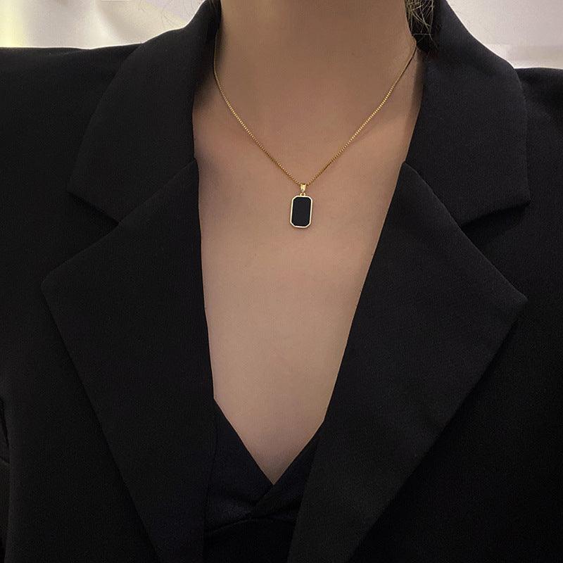 Rectangular Pendant Necklace | Fashion Wear