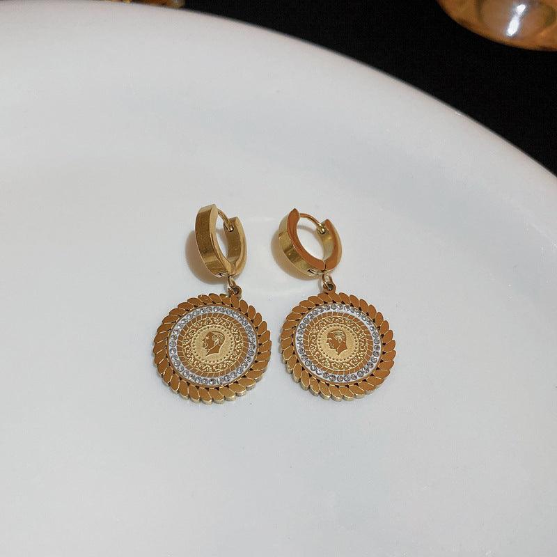 Titanium Steel Affordable Diamond Ear Clip Ear Clip Gold