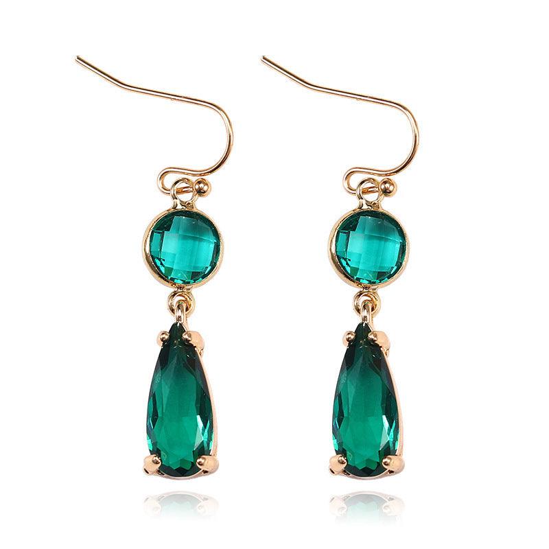 Copper Geometric Multicolor Glass Earrings 5