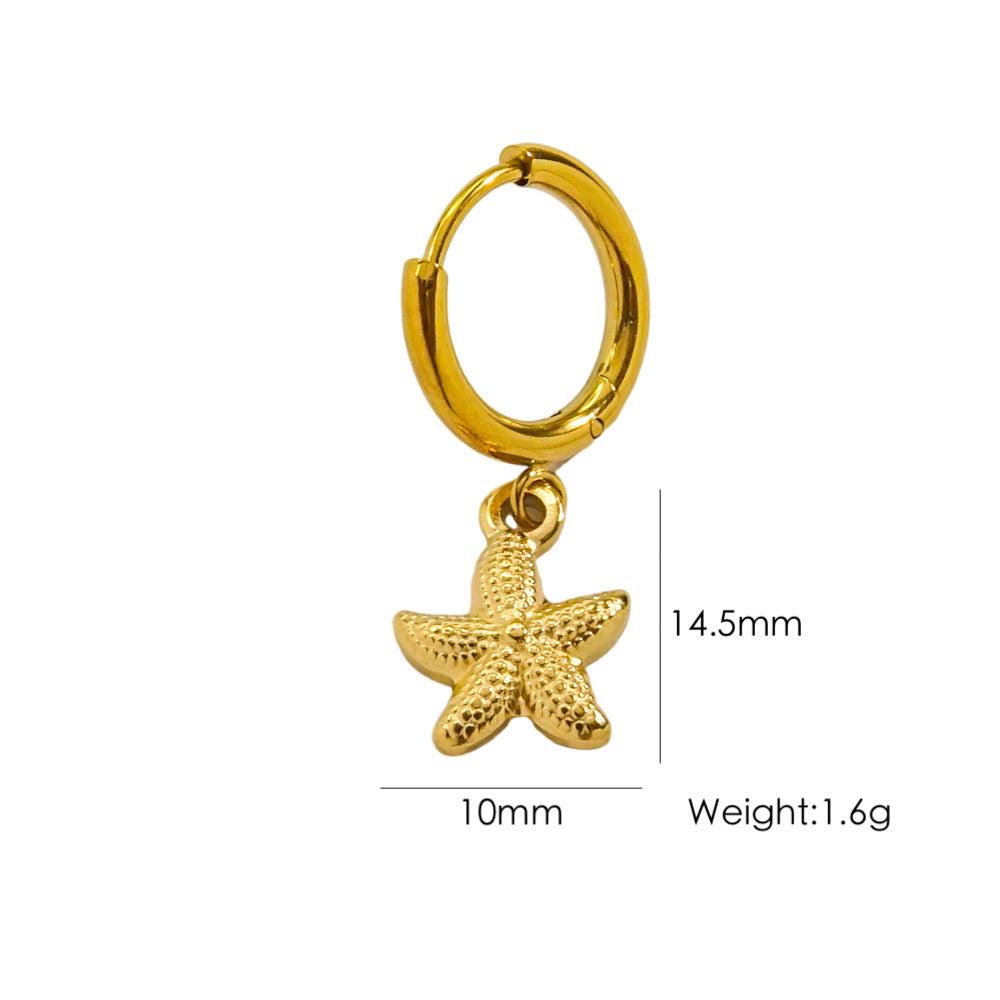 Tropical Beach Wind Starfish Earrings | Beach Wear D