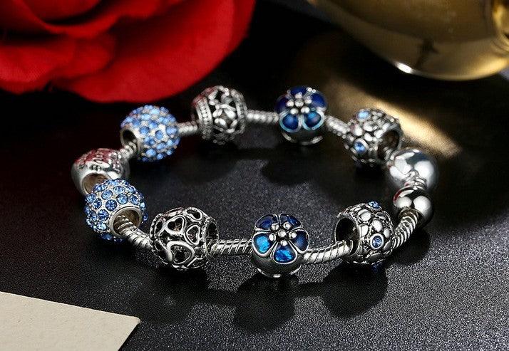 Elegant Silver Charm Bracelet | Fashion Jewelry