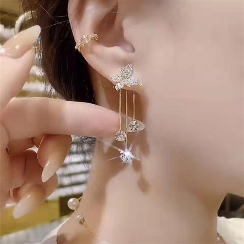 Shiny Butterfly Rhinestone Party Jewelry