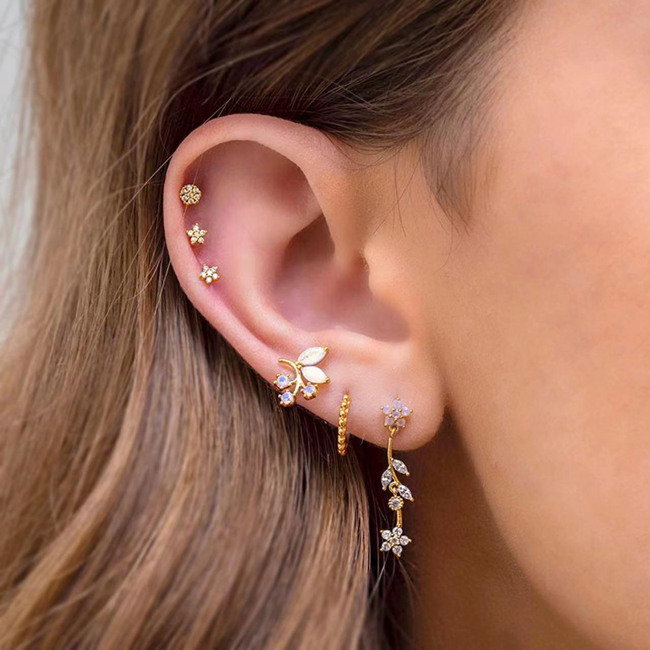 Romantic Moon, Star, And Flower Earrings | Beach Wear 2