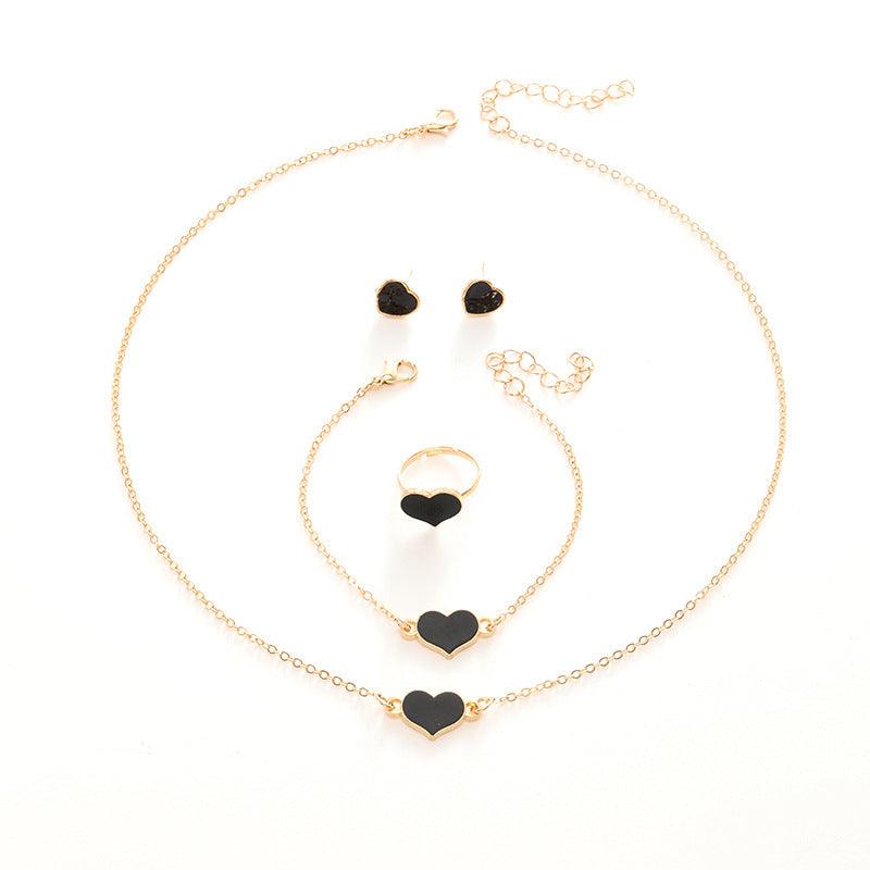 Elegant Heart Jewelry Set | Daily Wear