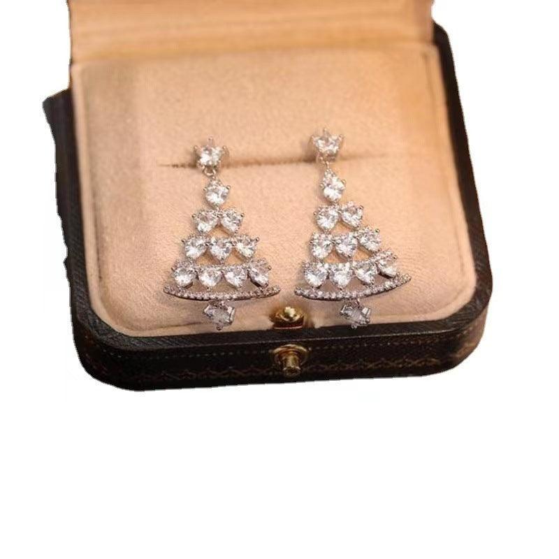 Silver Needle Earrings | Festive Wear