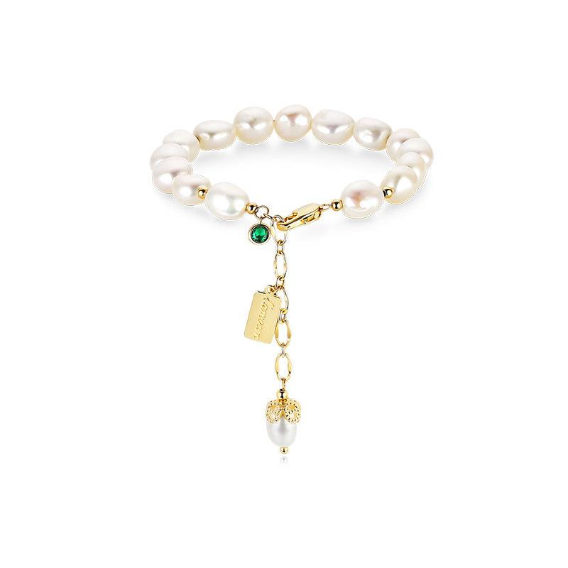 Elegant Zircon Pearl Bracelet | Fashion Luxury Jewelry