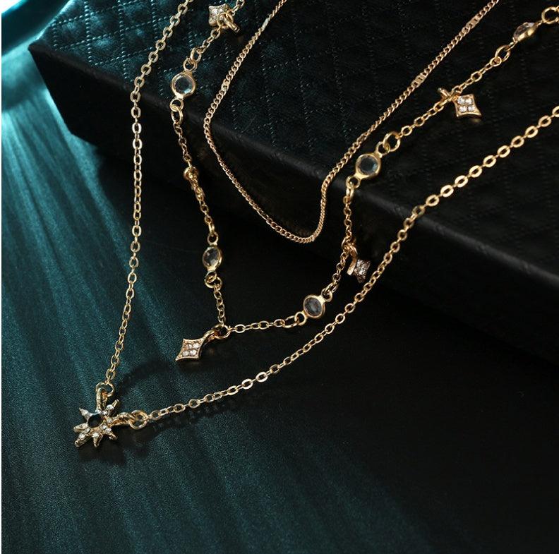 Multi-layer Star Pendant Handmade Necklace | Daily Jewelry