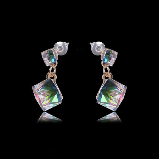 Exquisite Zircon Earrings | Daily Wear Golden