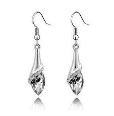 Angel Elf Earrings, Necklace, Bracelet Set White Gold