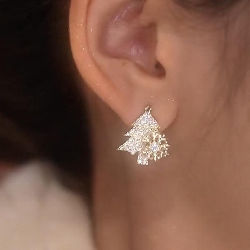 Rotatable Christmas Tree 2025 Earrings