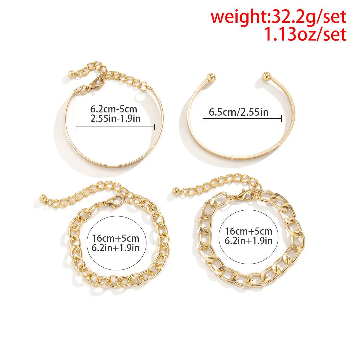 Simple Smooth C-shaped Hollow Bracelet | Fashion Collection