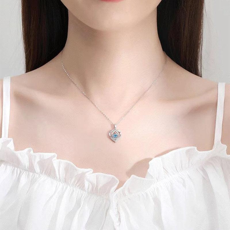 S925 Beating Heart-shaped Necklace