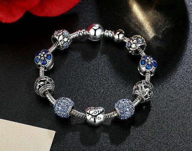 Elegant Silver Charm Bracelet | Fashion Jewelry