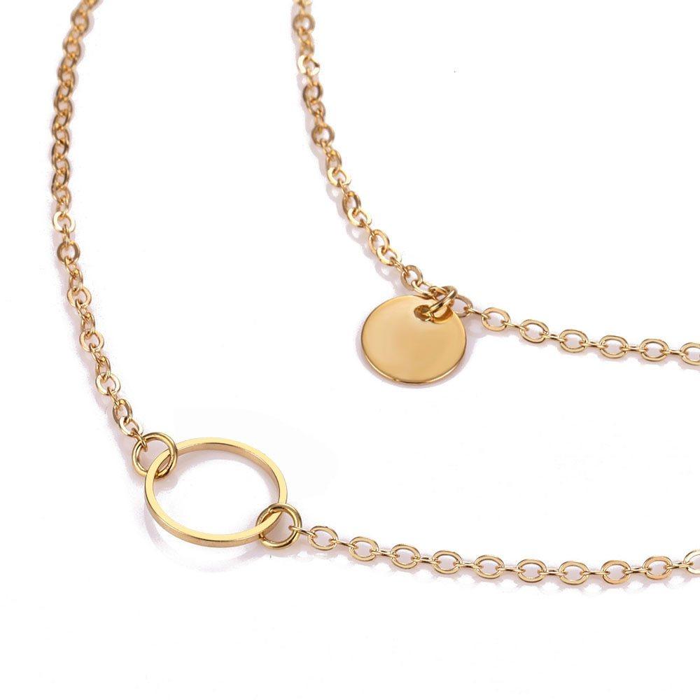 Summer Multi Layer Sequined Choker Necklace Women's Jewelry