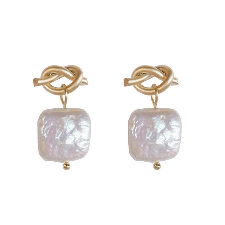 Natural Pearl Earrings | Daily Wear Golden